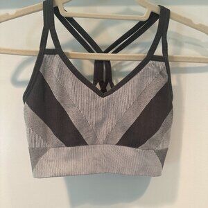 All in Motion Sports Bra- Grey Black Size Small